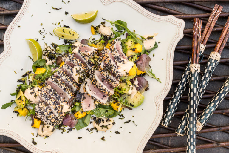 Sesamhalstrad tonfisk och den perfekta kärnan
