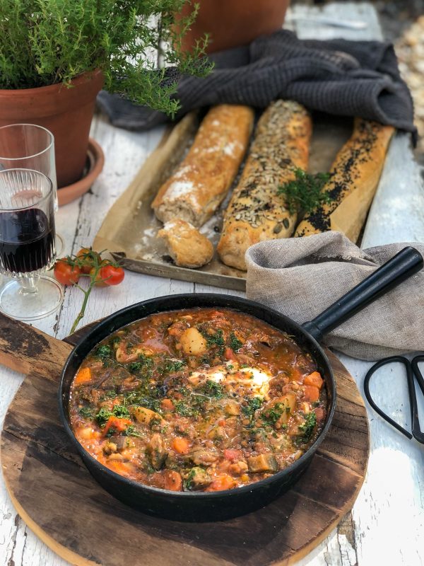 Aubergineragu & fusksurdeg