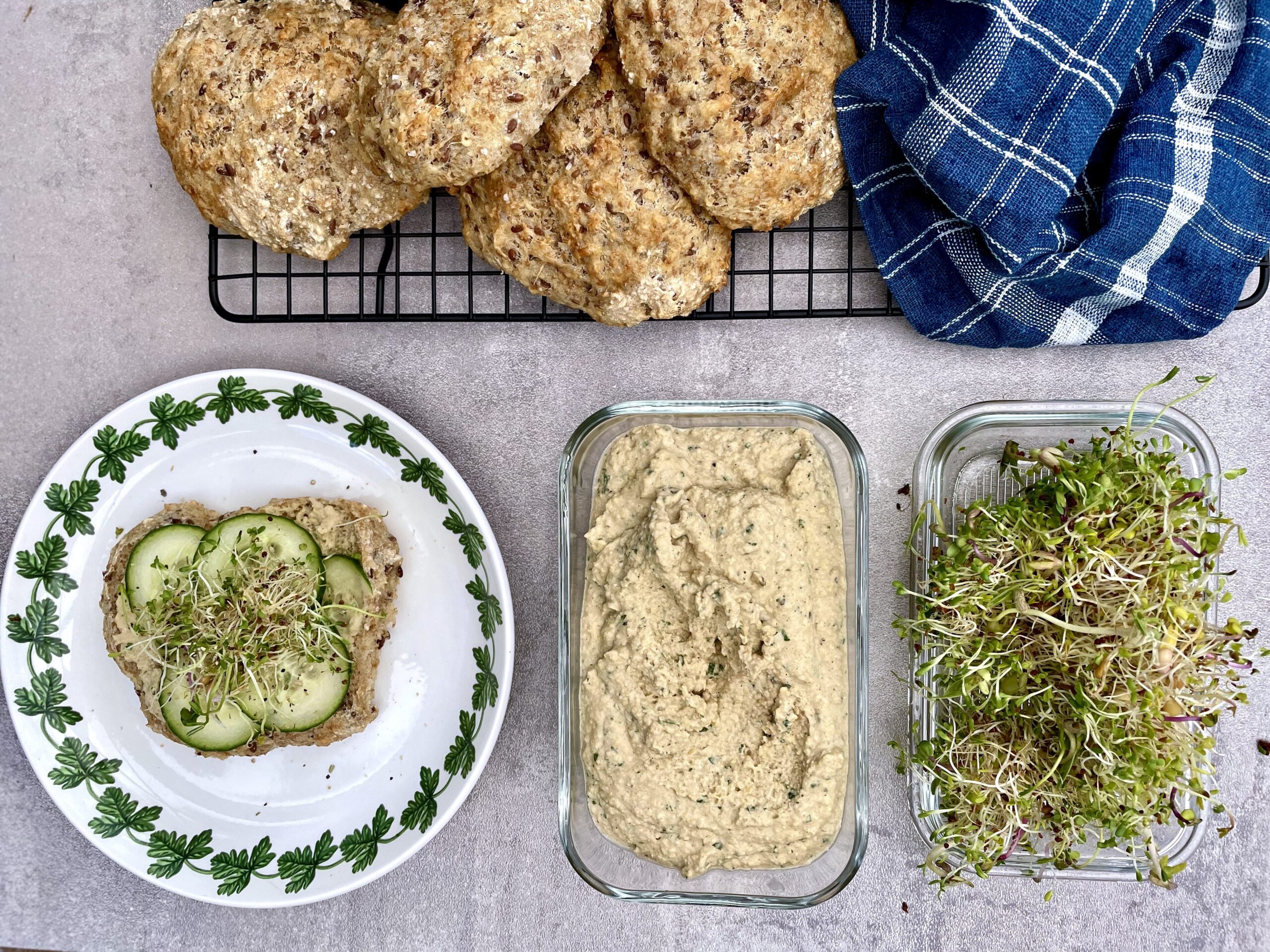 Hummus med rostade solrosfrön